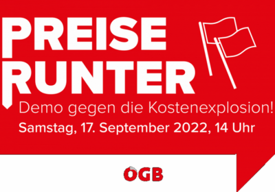 PREISE RUNTER – KOMM ZUR DEMO