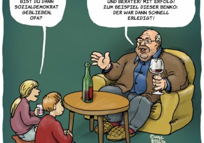 Karl Bergers Cartoon