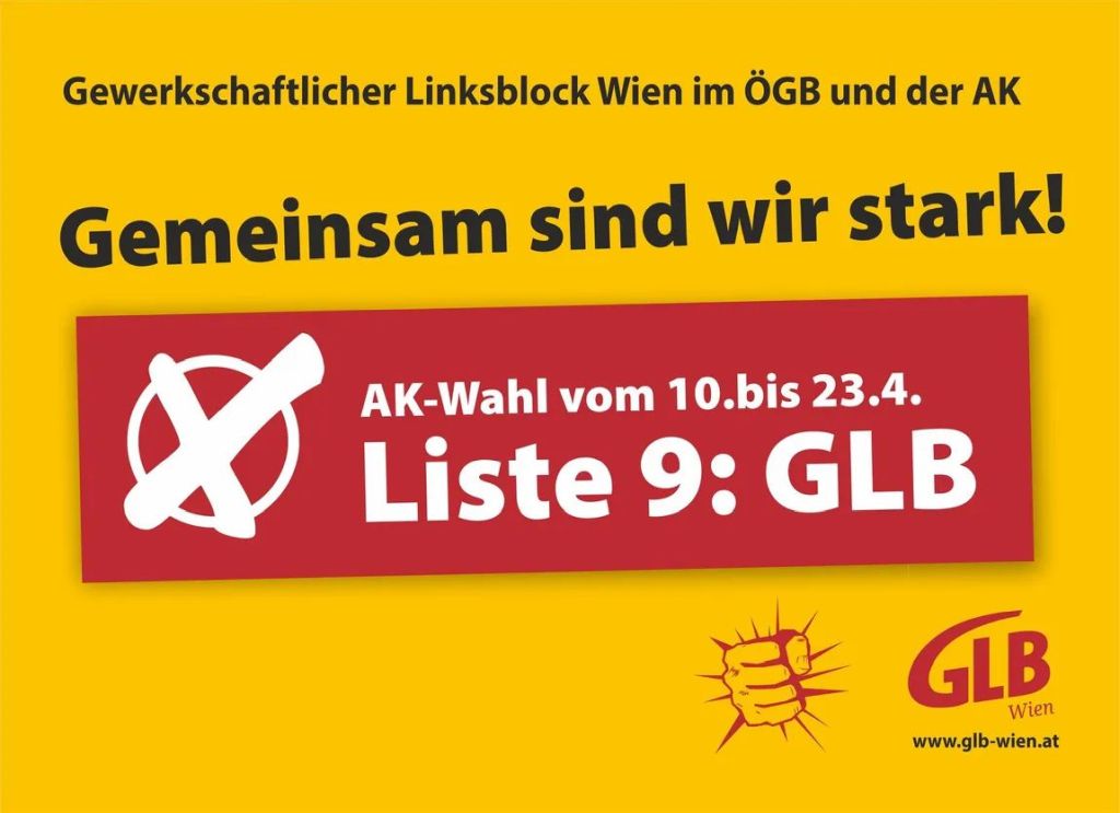GLB Wien tritt bei der AK-Wahl wieder an