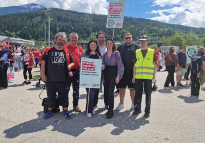 Tirol: Gewerkschaftsprotest am Tag der Pflege