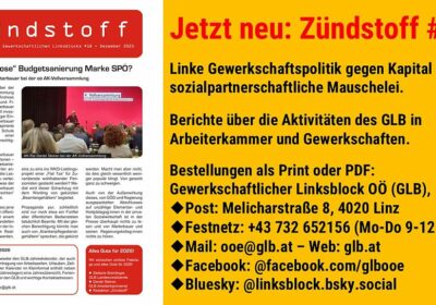 Jetzt neu: Infoblatt „Zündstoff“
