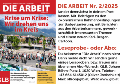 Die neue Ausgabe: Unser Magazin „Die Arbeit“