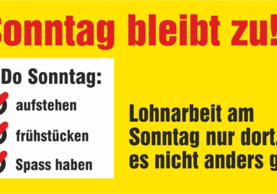 Automatengeschäfte regulieren statt Sonntagsöffnung!