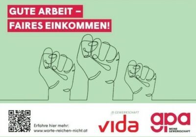Demonstration für gute Arbeit und faires Einkommen“