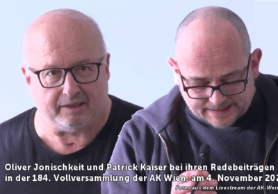 Die 184. Vollversammlung der Arbeiterkammer Wien am 4. November 2025