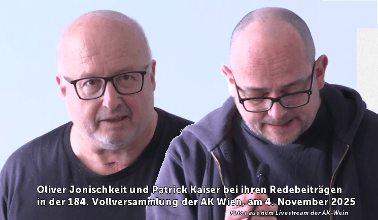 Die 184. Vollversammlung der Arbeiterkammer Wien am 4. November 2025