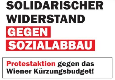 Proteste gegen Sozialkürzungen in Wien