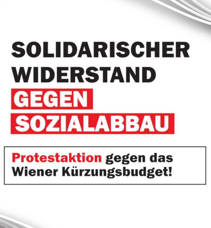 Proteste gegen Sozialkürzungen in Wien