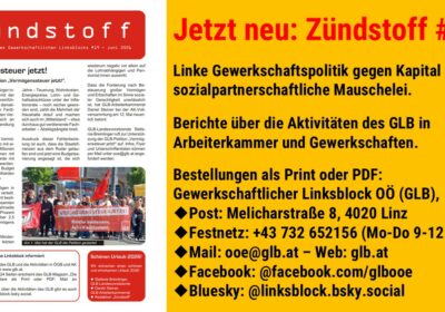 Jetzt neu: Infoblatt „Zündstoff“