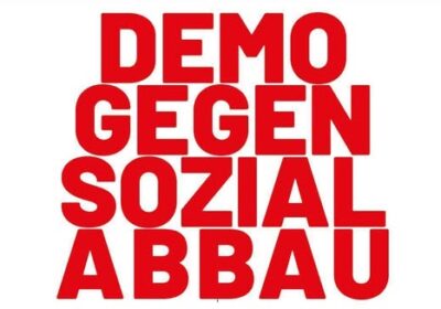 Demo gegen den Beschluss des Wiener Kürzungsbudget