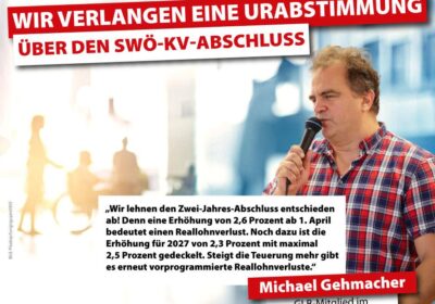 Sozialwirtschaft: GLB fordert Urabstimmung über den vereinbarten KV-Abschluss