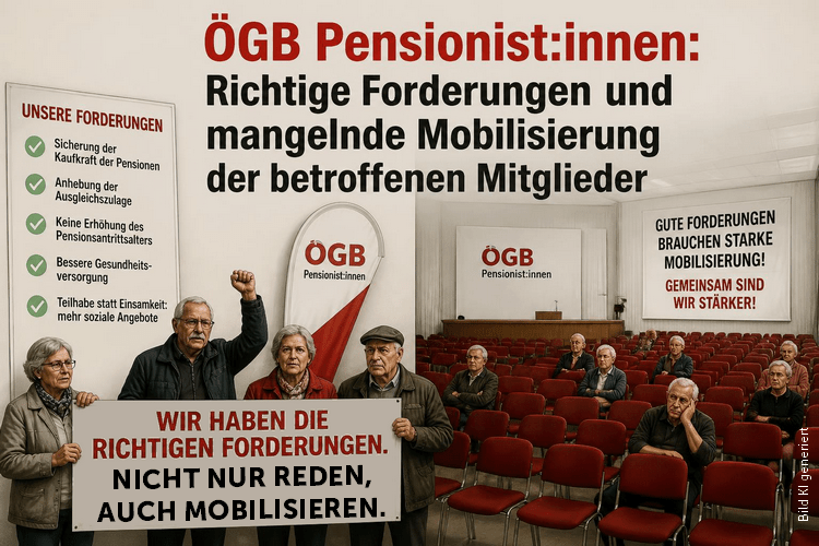 ÖGB-Pensionist:innen: Richtige Forderungen, mangelnde Mobilisierung