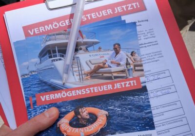 GLB: 1. Mai  stand ganz im Zeichen des Kampagnenstarts „Vermögenssteuer jetzt!“