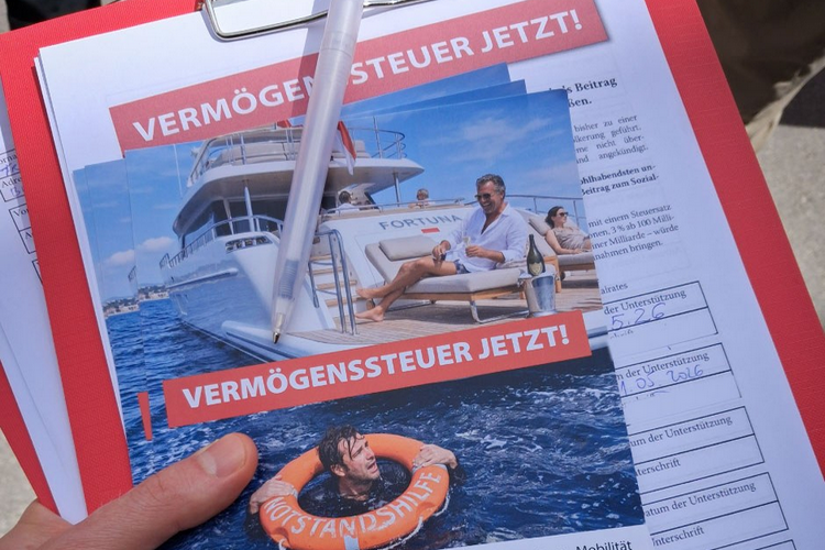 GLB: 1. Mai  stand ganz im Zeichen des Kampagnenstarts „Vermögenssteuer jetzt!“