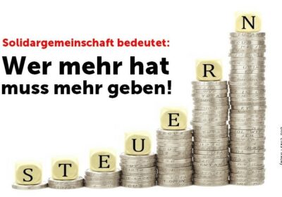 Ab Jahreseinkommen von 500.000 Euro der Spitzensteuersatz